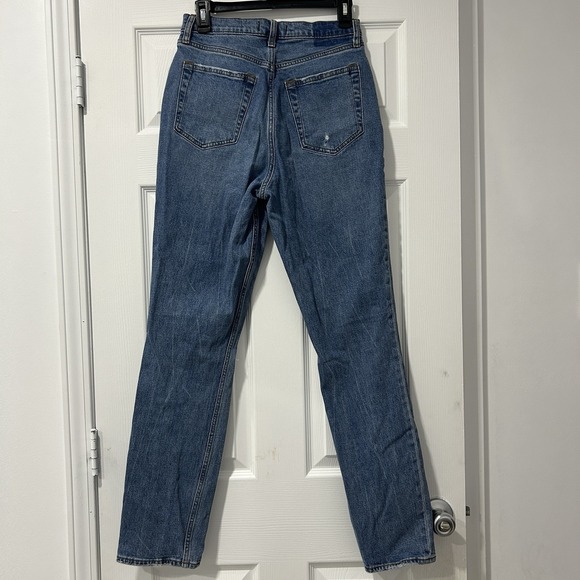 Abercrombie and Fitch Curve Love The 90s Slim Straight High Rise Jeans Sz 29/8L - Picture 8 of 12